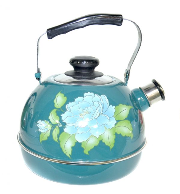 Kettle 3.5 l. (movable handle) turquoise "Blue Orchid" (decor-stainless steel) ??04/35/06/13 Kettle 3.5 l. (movable handle) turquoise "Blue Orchid" (decor-stainless steel) ??04/35/06/13