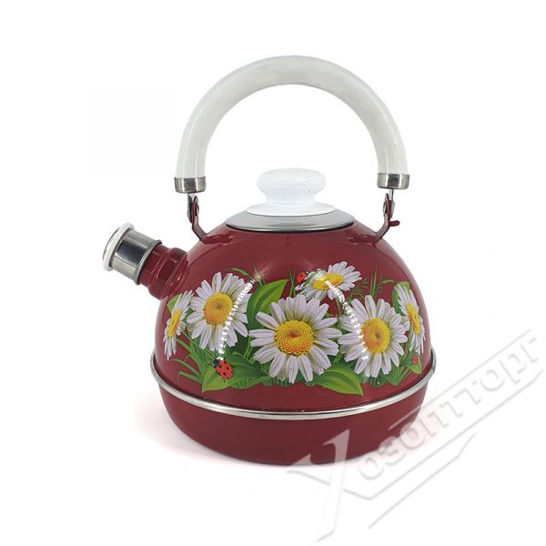 Kettle 3.5 l. (white metal hanging handle) burgundy/ marianna (stainless steel decor) ???04/35/01/32/?03 Kettle 3.5 l. (white metal hanging handle) burgundy/ marianna (stainless steel decor) ???04/35/01/32/?03