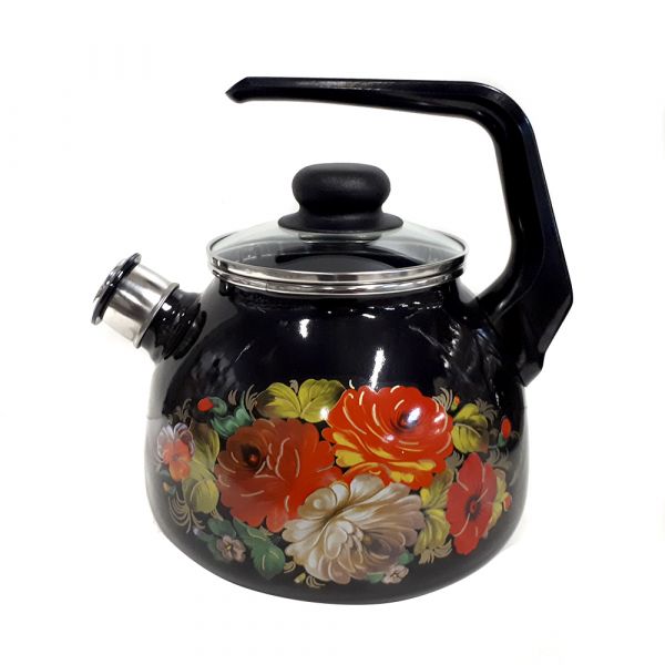 Kettle 3.0l 4s209ya Zhostovo black Kettle 3.0l 4s209ya Zhostovo black