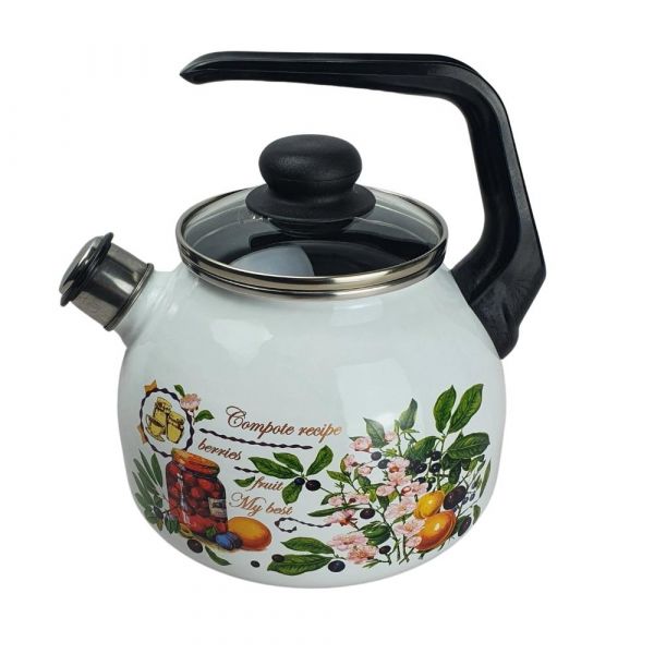 Kettle 3.0l sf. with a whistle 4s209ya Delicious compote white. Kettle 3.0l sf. with a whistle 4s209ya Delicious compote white.